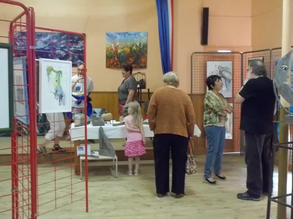 La salle d'exposition.