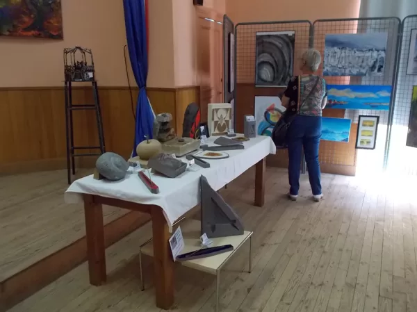 La salle d'exposition.