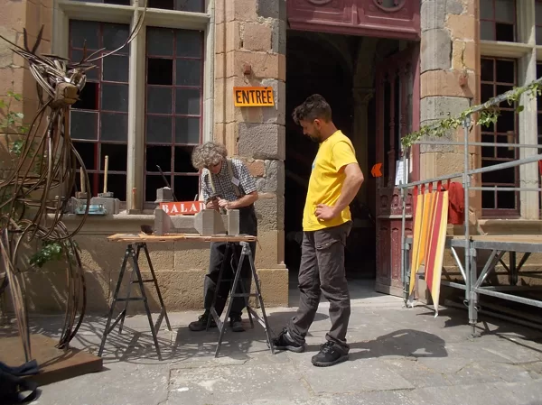 Démonstration, chateau de Saint-Cirgues, 2018.
