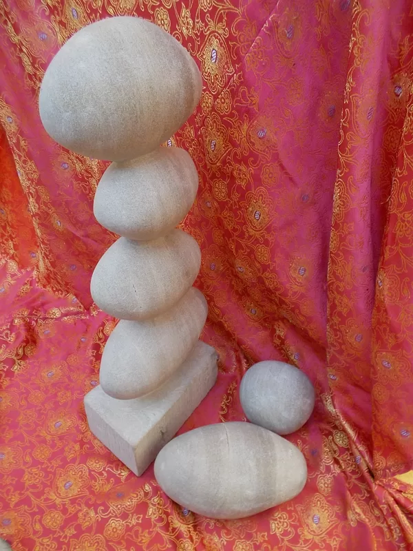 Équilibre, Grès fin, 10x10x41cm