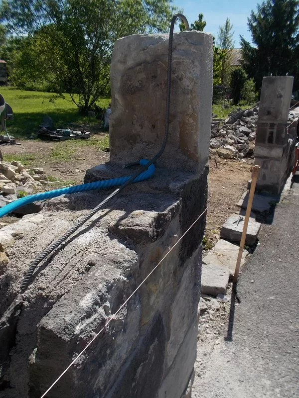 Renfort des piliers.