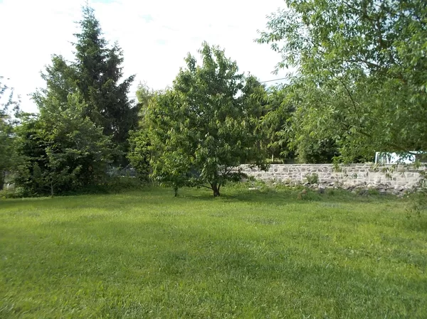 Mur fini côté jardin.