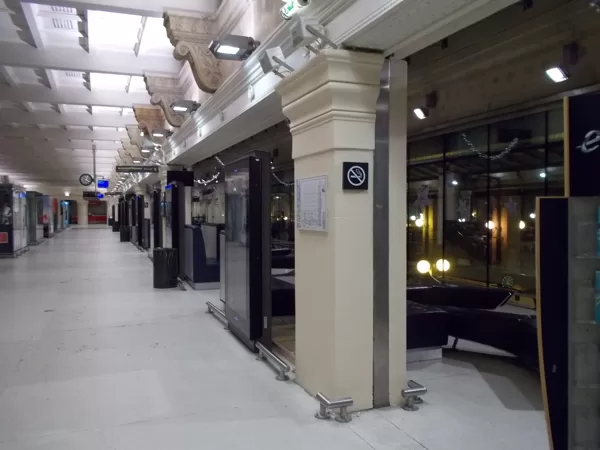Chantier Eurostar, piliers rénovés.