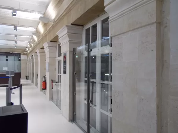 Chantier Eurostar, piliers restaurés.