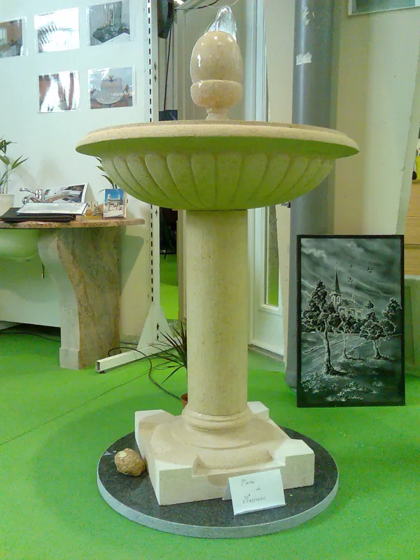 Fontaine finie et en action à la foire expo de Marmande en 2008.